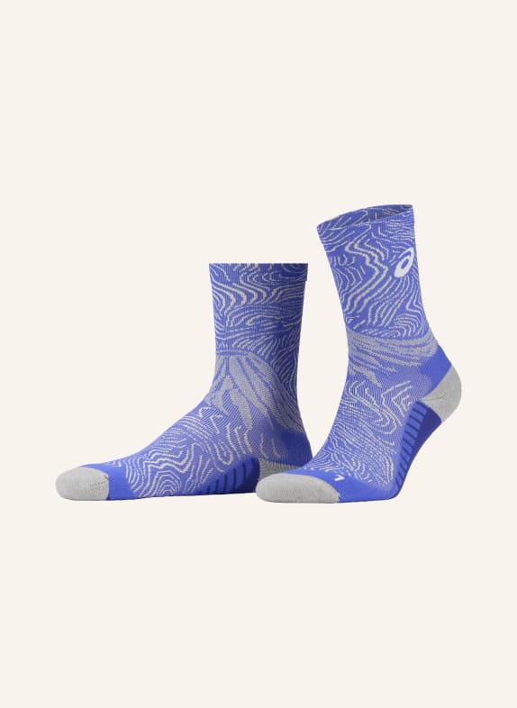 ASICS Chaussettes de course FUJITRAIL GRAPHIC LILAS / GRIS CLAIR