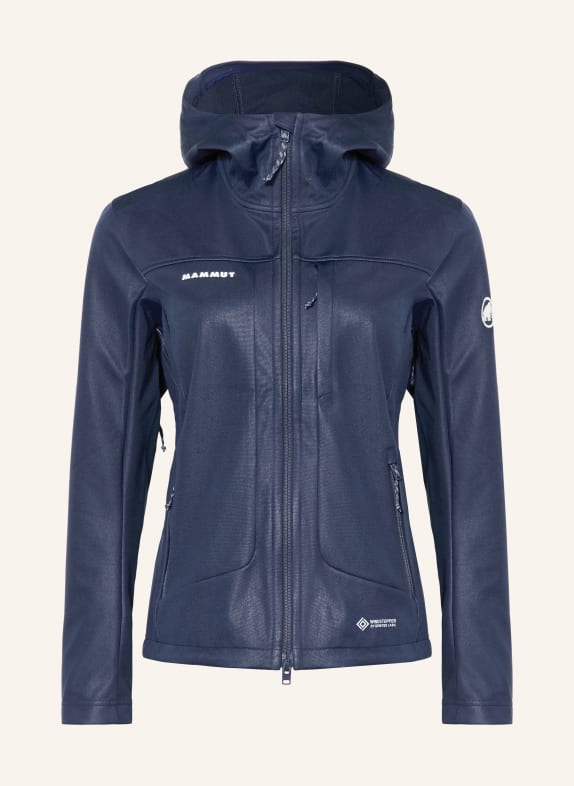 MAMMUT Softshell-jas ULTIMATE VIII SO HOODED DONKERBLAUW