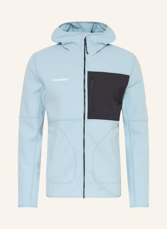 MAMMUT Fleecejas TAMARO LICHTBLAUW / ZWART