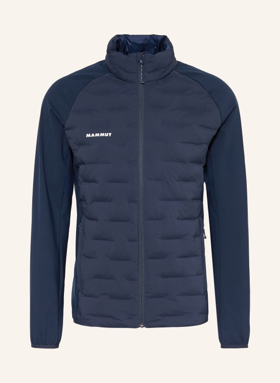 MAMMUT Hybride gewatteerd jack SENDER IN DONKERBLAUW