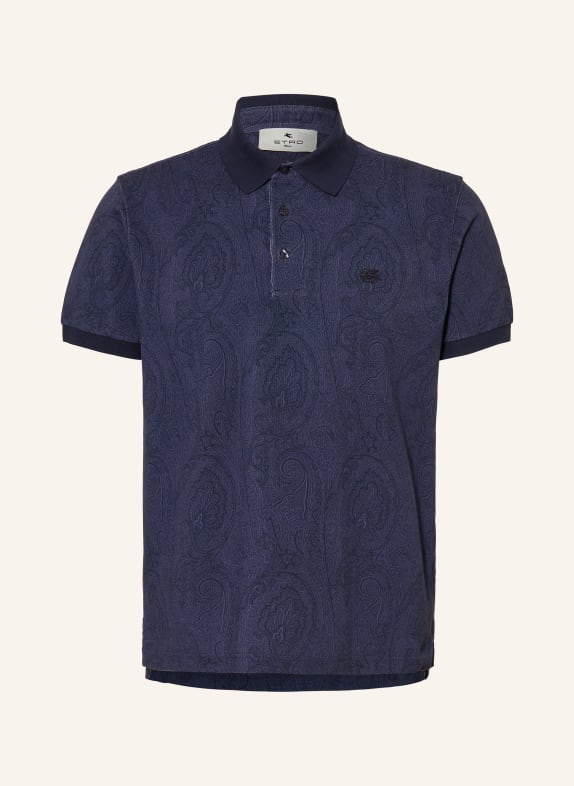 ETRO Piqué poloshirt DONKERBLAUW