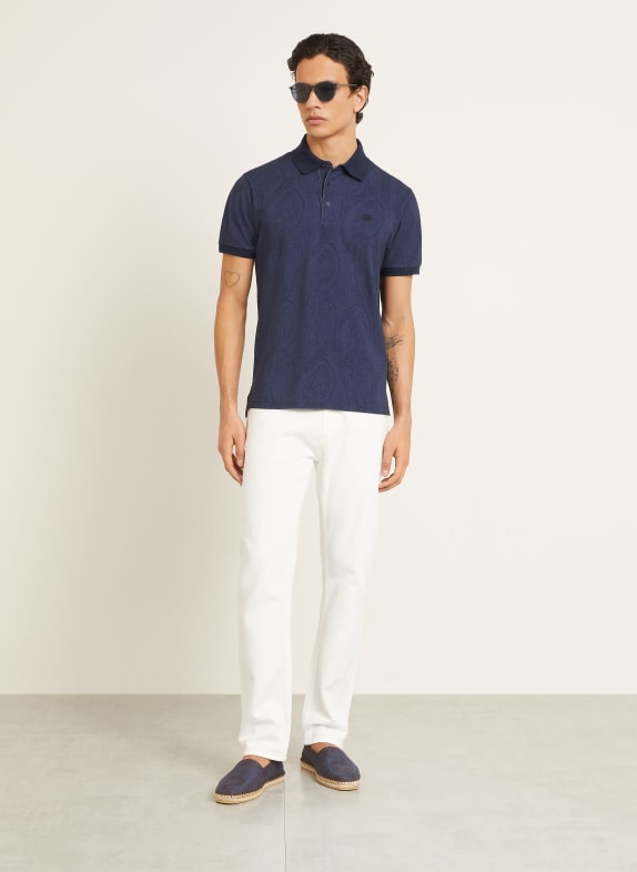 ETRO Piqué poloshirt DONKERBLAUW