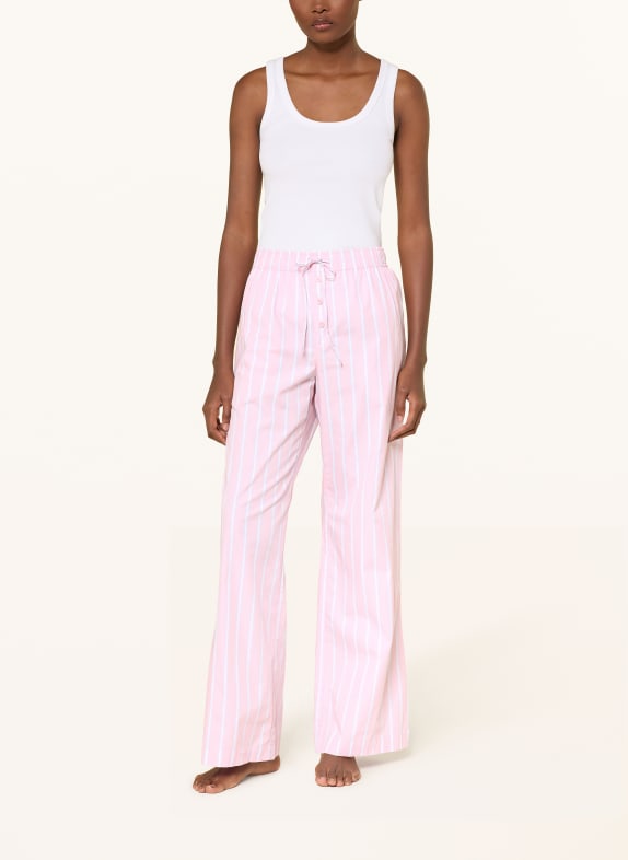 JOCKEY Pyjamasbyxor ROSA / LJUSBLÅ / VIT