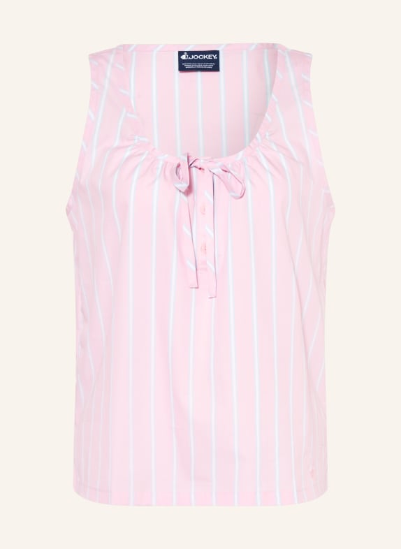 JOCKEY Schlaftop HELLROSA / HELLBLAU / WEISS