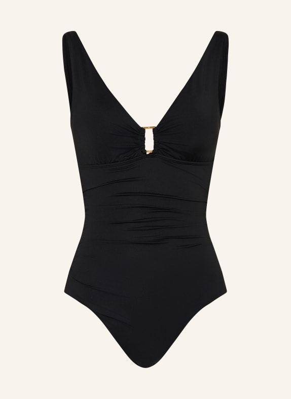 LAUREN RALPH LAUREN Badeanzug BEACH CLUB SOLIDS SCHWARZ