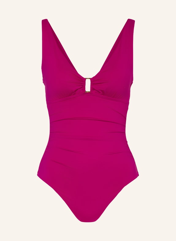 LAUREN RALPH LAUREN Badeanzug BEACH CLUB SOLIDS FUCHSIA