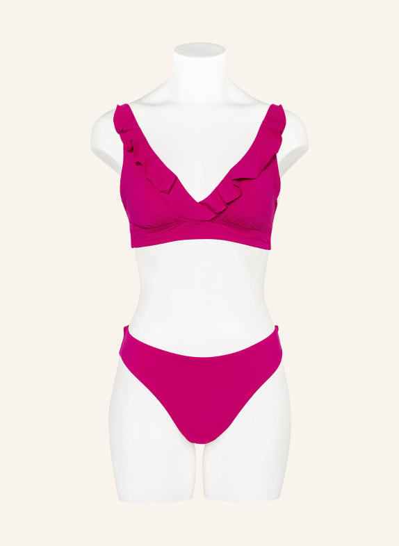 LAUREN RALPH LAUREN Bügel-Bikini-Top BEACH CLUB SOLIDS FUCHSIA