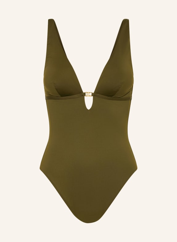 LAUREN RALPH LAUREN Badeanzug BEACH CLUB SOLIDS OLIV