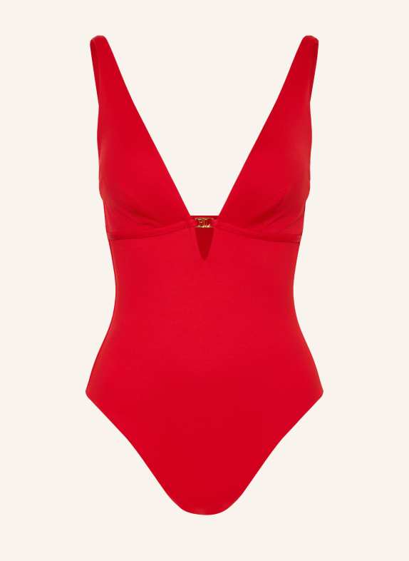 LAUREN RALPH LAUREN BEACH CLUB SOLIDS Swimsuit RED