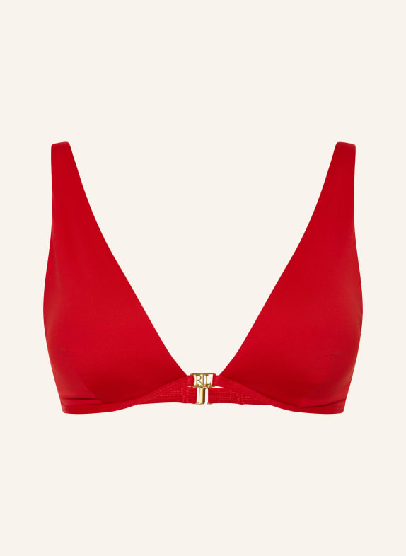 LAUREN RALPH LAUREN Bralette-Bikini-Top BEACH CLUB SOLIDS ROT