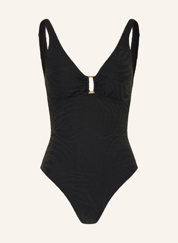 LAUREN RALPH LAUREN kostium kąpielowy CZARNY