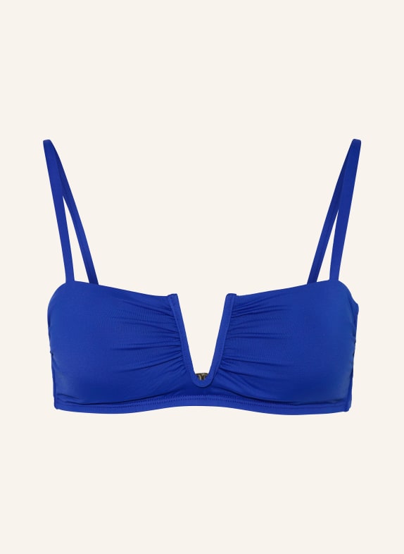 LAUREN RALPH LAUREN Bustier-Bikini-Top BEACH CLUB SOLIDS BLAU