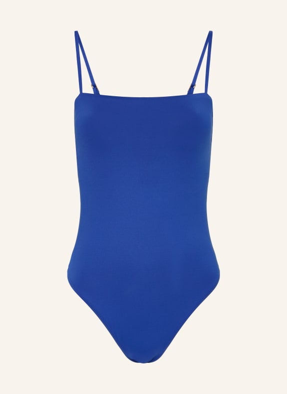 LAUREN RALPH LAUREN Badeanzug BEACH CLUB SOLIDS BLAU