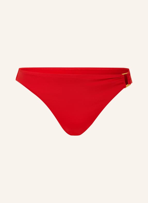 LAUREN RALPH LAUREN Basic Bikini Bottoms BEACH CLUB SOLIDS RED