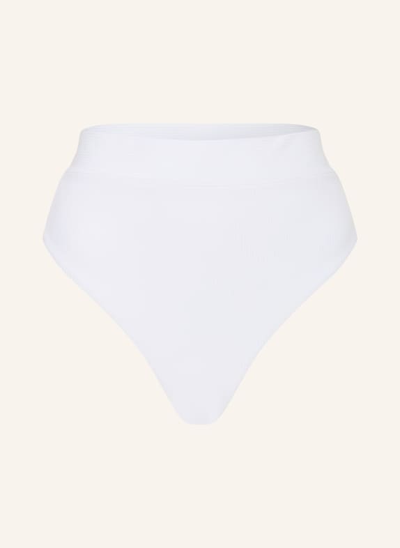 LAUREN RALPH LAUREN High-Waisted Bikini Bottoms OTTOMAN WHITE