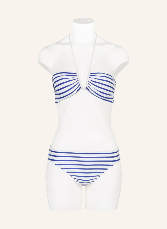 LAUREN RALPH LAUREN Basic bikinibroekje SEASIDE STRIPE BLAUW / WIT