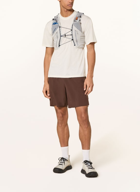 SALOMON 2-in-1 hardloopshort SHKOUT MARRON FONCÉ