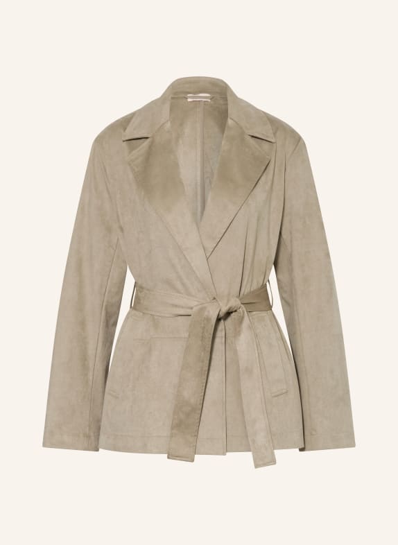 LIU JO Blazer in Lederoptik GRAU