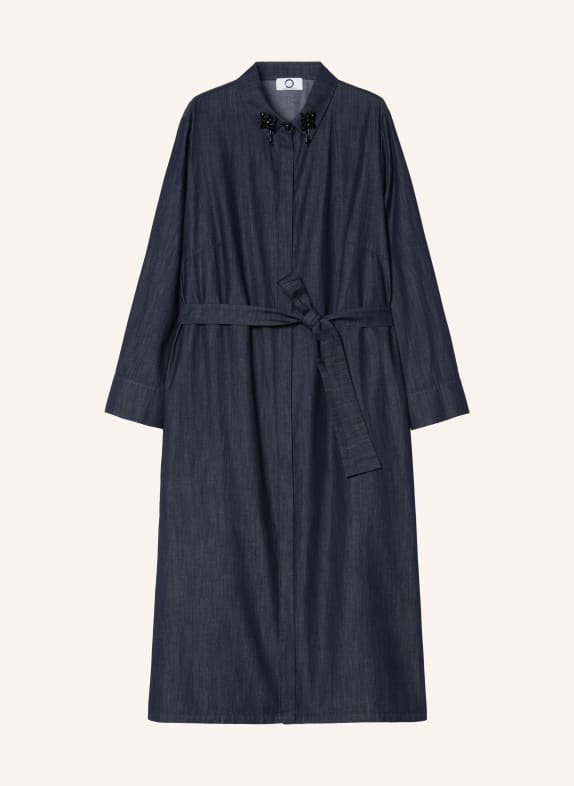 MARINA RINALDI Hemdblusenkleid RIGA in Jeansoptik mit Schmuckperlen DUNKELBLAU