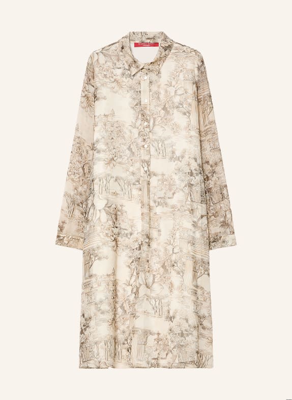 MARINA RINALDI Hemdblusenkleid MRSRISORSA HELLBRAUN / BEIGE / GRAU
