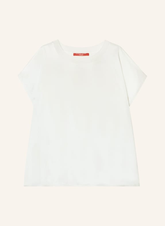 MARINA RINALDI Blusenshirt LIRICA im Materialmix WEISS
