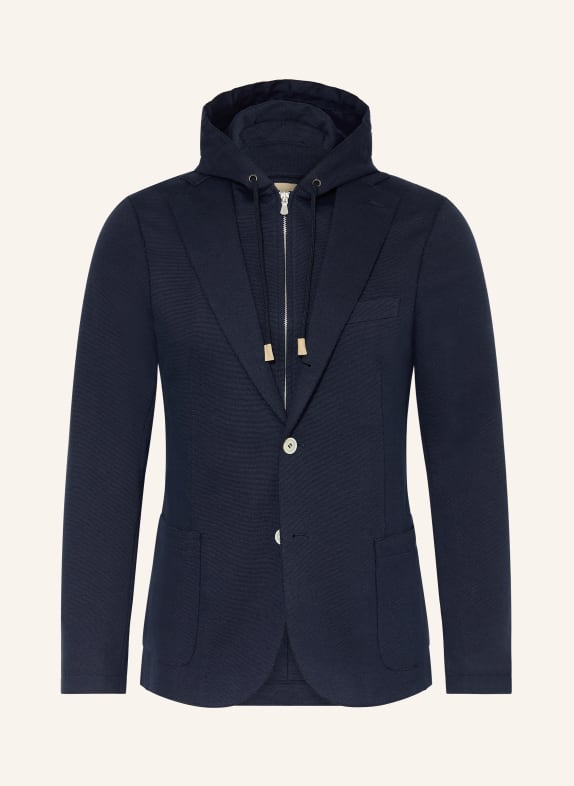 eleventy Veste en jersey coupe slim avec bande amovible BLEU FONCÉ