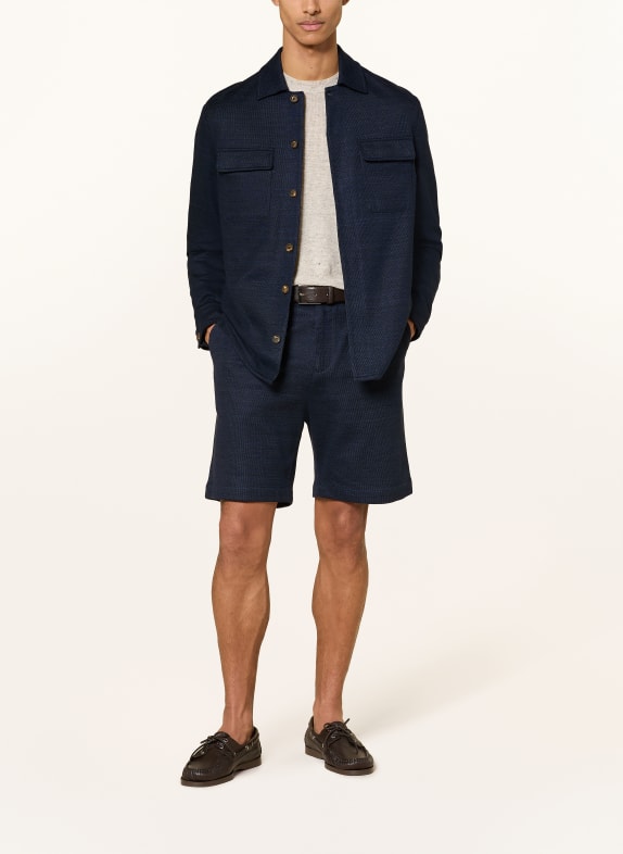 eleventy gebreide shorts DONKERBLAUW
