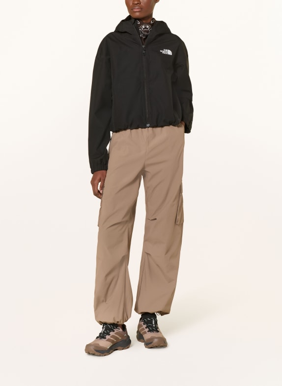 THE NORTH FACE Regenjacke QUEST MONO CROPPED SCHWARZ