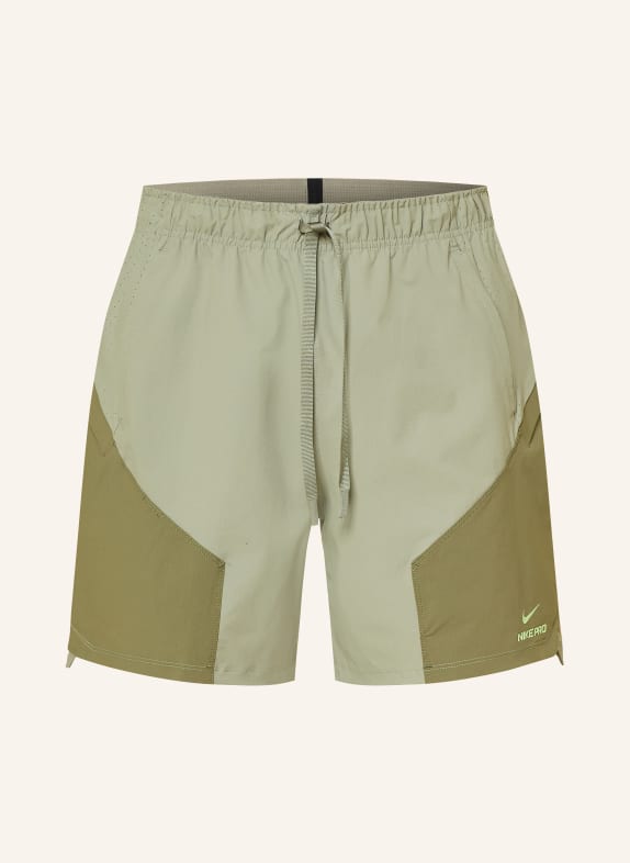 Nike Trainingsbroek PRO LICHTGROEN / NEONGEEL / OLIJF