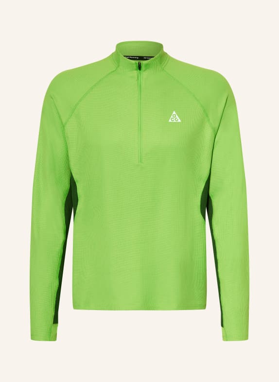 Nike Hardloopshirt ACG TRAIL NEONGROEN / DONKERGROEN