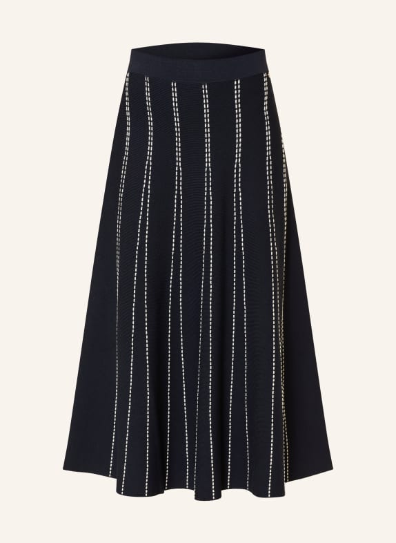 LIU JO jupe en tricot BLEU FONCÉ / BLANC