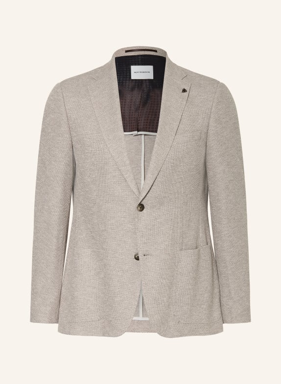 ROY ROBSON Marynarka Regular Fit JASNOBRĄZOWY / BIAŁY