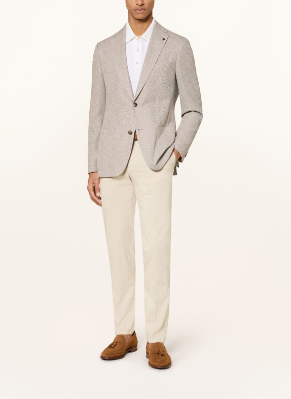 ROY ROBSON Jasje Regular Fit LICHTBRUIN / WIT