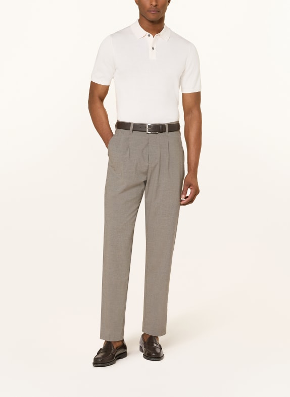 ROY ROBSON Gebreid poloshirt CRÈME