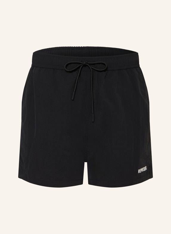REPRESENT Badeshorts SCHWARZ / WEISS