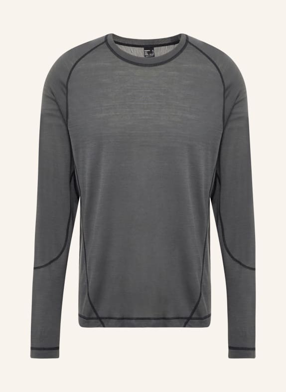 MAMMUT T-shirt met lange mouwen TREE WOOL FL DONKERGRIJS