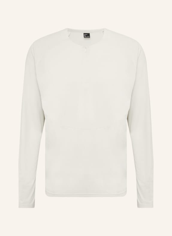 MAMMUT T-shirt met lange mouwen LIGHT FL HALF ZIP ECRU / GRIJS