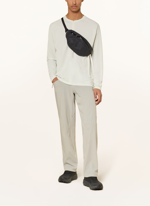 MAMMUT T-shirt met lange mouwen LIGHT FL HALF ZIP ECRU / GRIJS