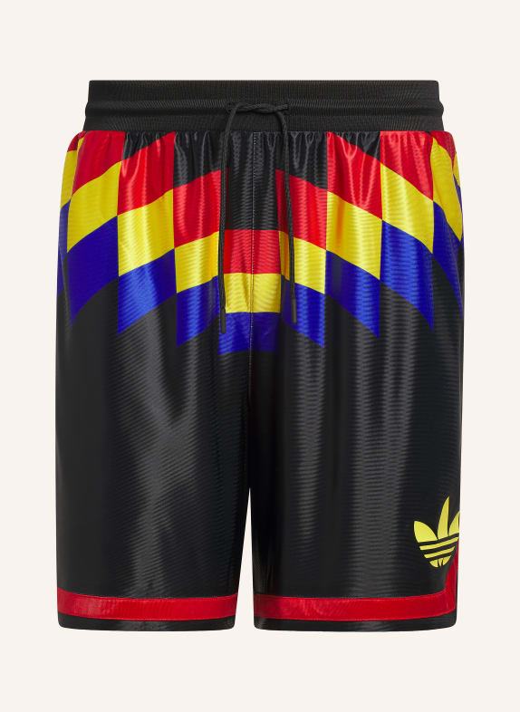 adidas Basketbalshorts ORIGINALS BASKETBALL DIAMOND PACK ZWART / ROOD / GEEL