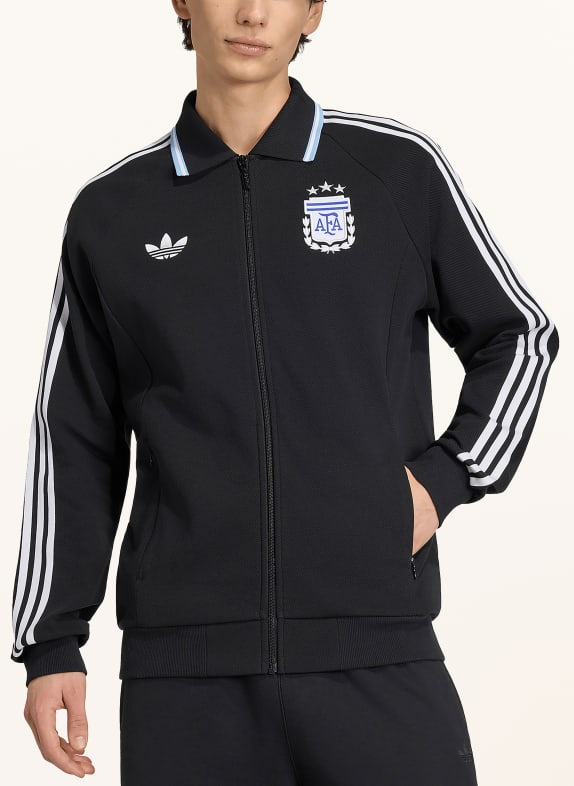 adidas Sweatjack ARGENTINIË UITWEDSTRIJD ANTHEM ZWART / BLAUW / WIT