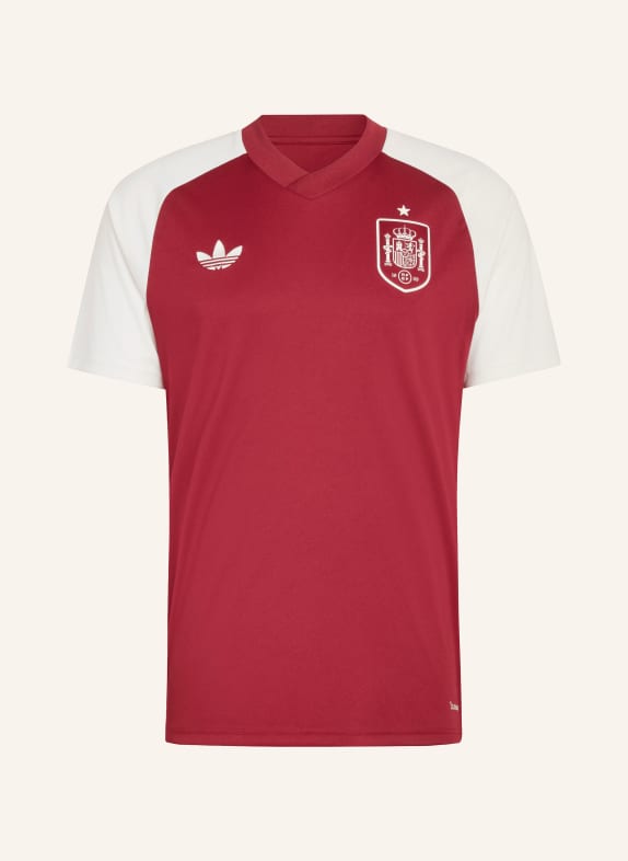 adidas Aufwärmshirt SPANIEN AUSWÄRTS DUNKELROT / WEISS