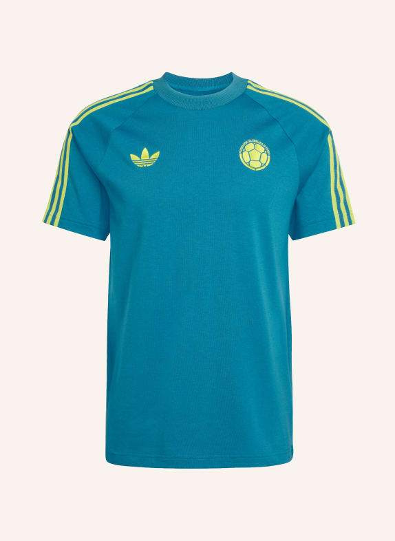 adidas T-Shirt KOLUMBIEN ORIGINALS PETROL / GELB