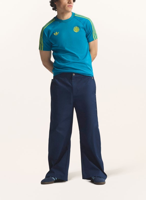 adidas T-shirt COLOMBIA ORIGINALS PETROL / GEEL