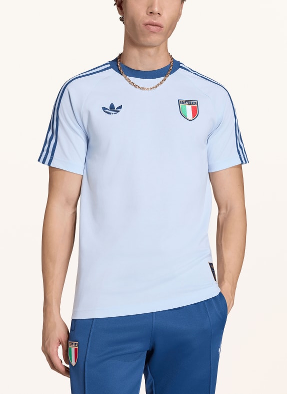 adidas T-Shirt ITALIEN ORIGINALS HELLBLAU / GOLD / DUNKELBLAU