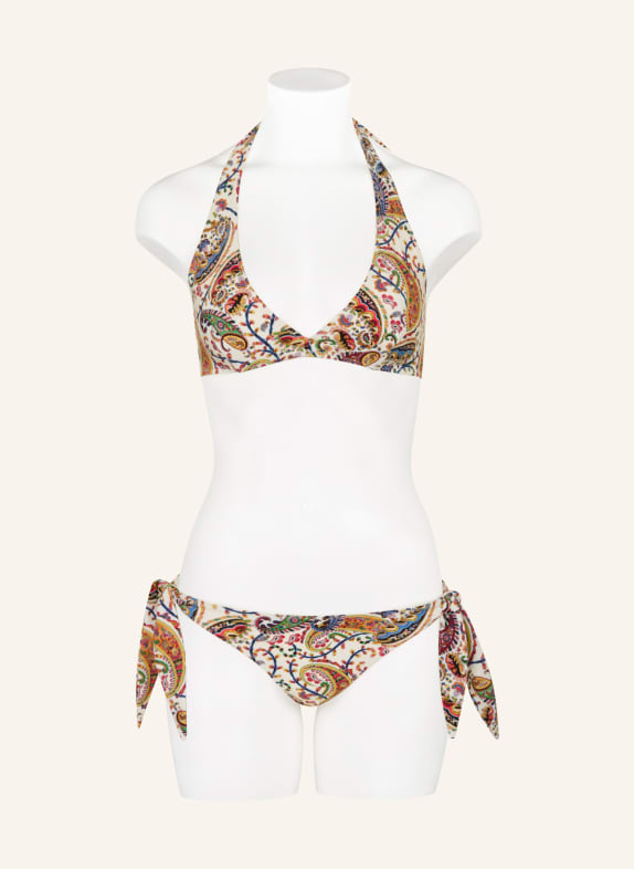 ETRO Neckholder-Bikini ECRU / ORANGE / BLAU