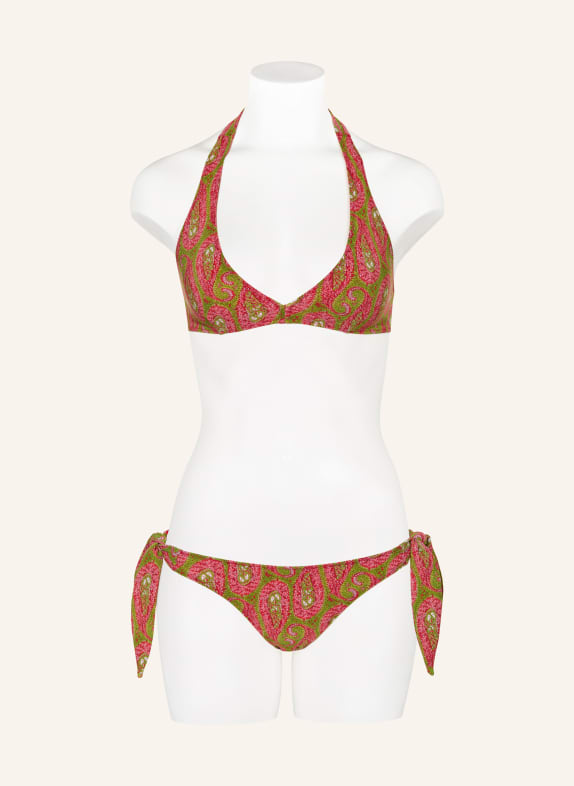 ETRO Bikini met halternek ROZE / LICHTGROEN / WIT