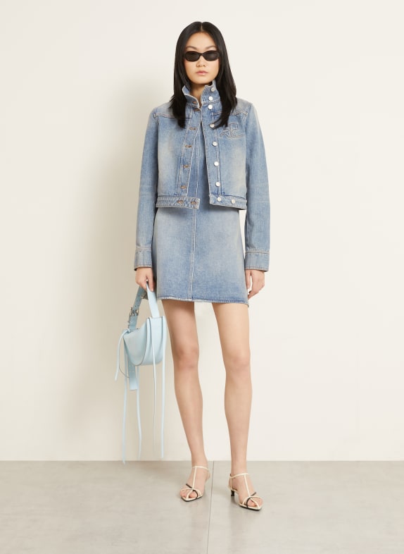 Courrèges Jeanskleid BLAU