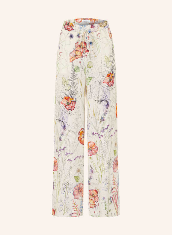McQUEEN Hose ECRU / LILA / ROT