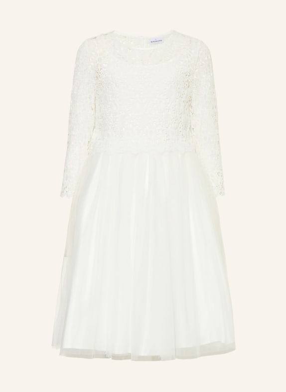 DANAMADE Kleid mit Spitze WEISS