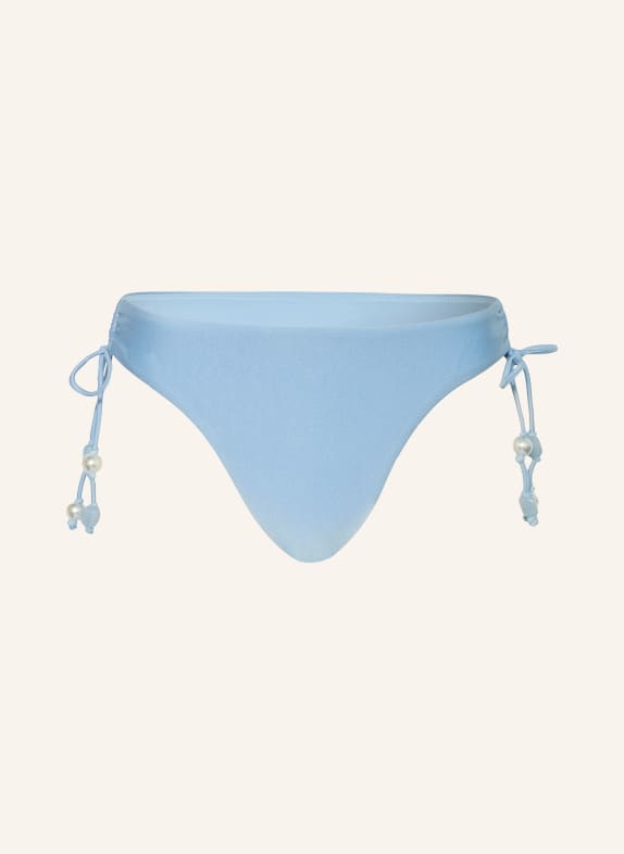 SEAFOLLY Triangelbikinibroekje PALERMO LOOP met sieradenparels LICHTBLAUW / WIT